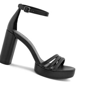 Women's Ecco Elevate Sculpted 75 Sandals Black | USA 169MQZ